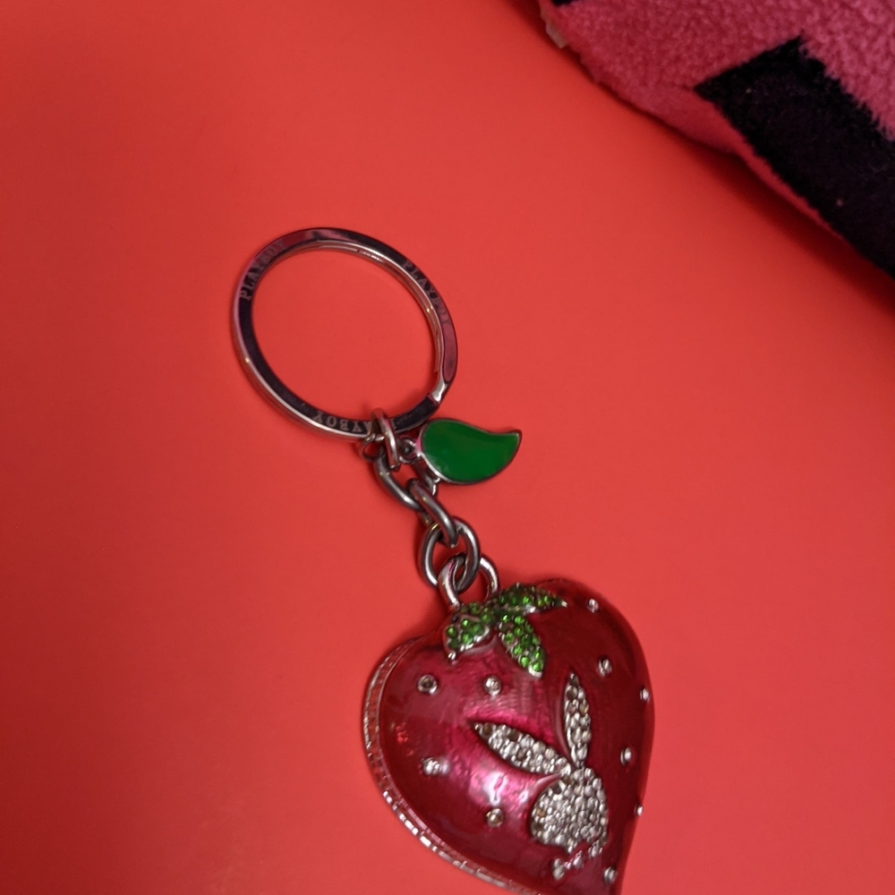 Sold Playboy strawberry keychain 🍓 - Picture 4 of 6